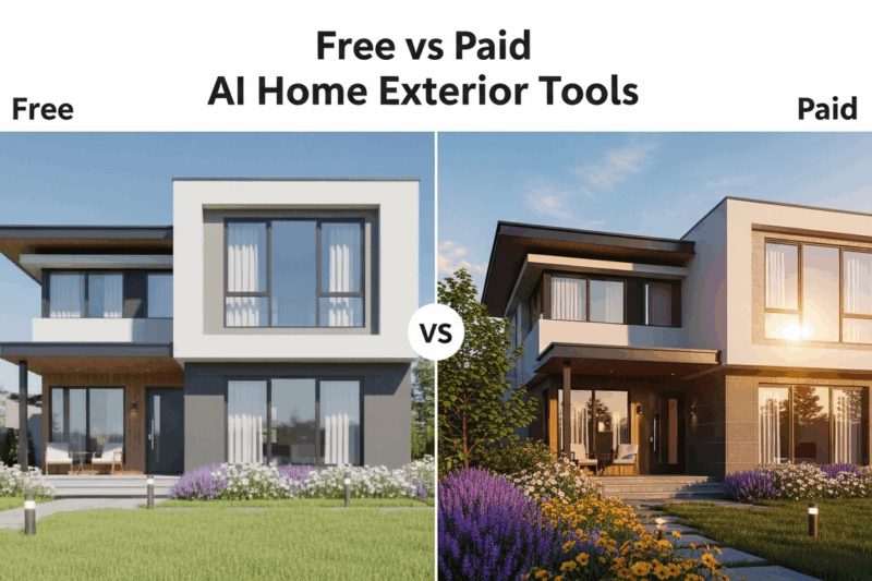 Free vs Paid: Which AI Home Exterior Tool Is Best for You?
