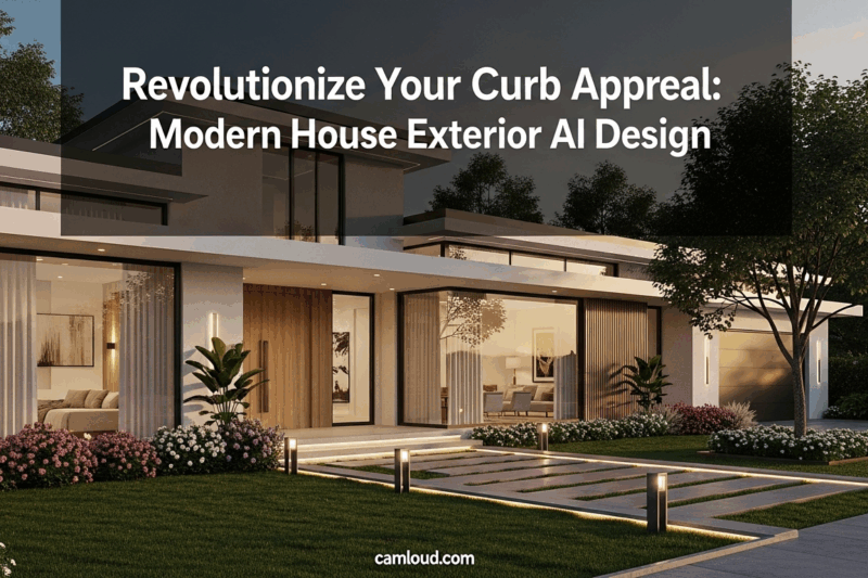 Revolutionize Your Curb Appeal: Modern House Exterior AI Design
