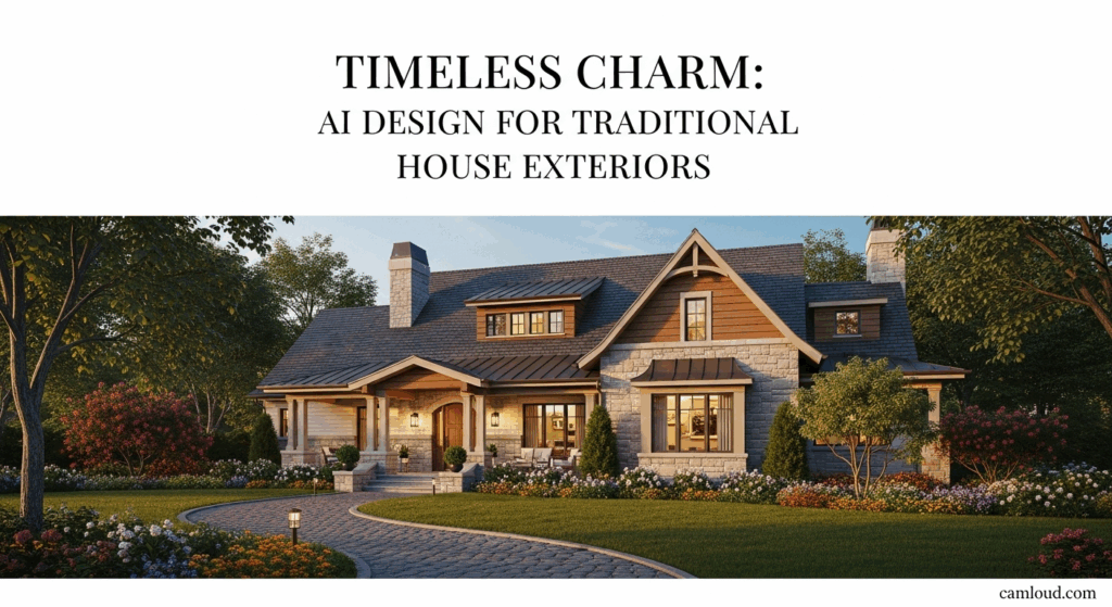 Timeless Charm: AI Design for Traditional House Exteriors