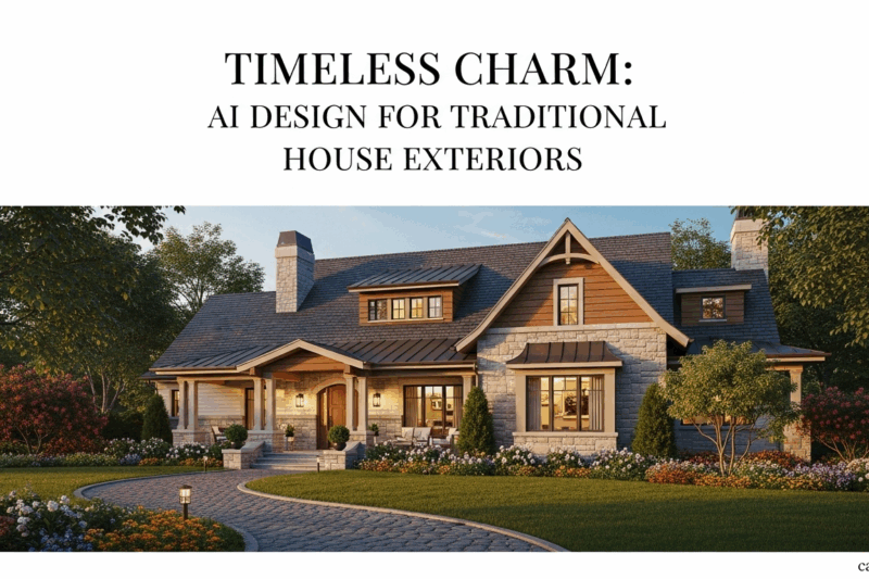 Timeless Charm: AI Design for Traditional House Exteriors