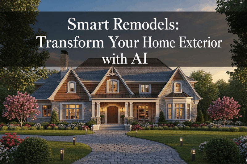 Smart Remodels: Transform Your Home Exterior with AI