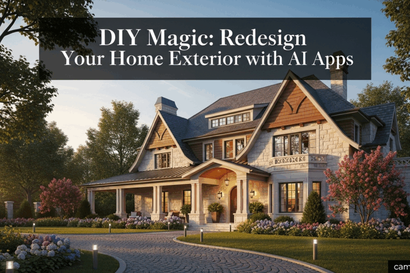 DIY Magic: Redesign Your Home Exterior with AI Apps