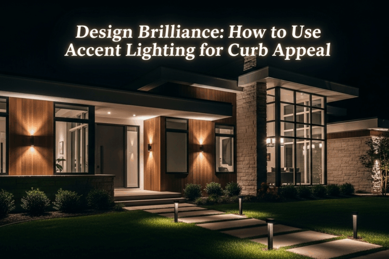 Design Brilliance: How to Use Accent Lighting for Curb Appeal