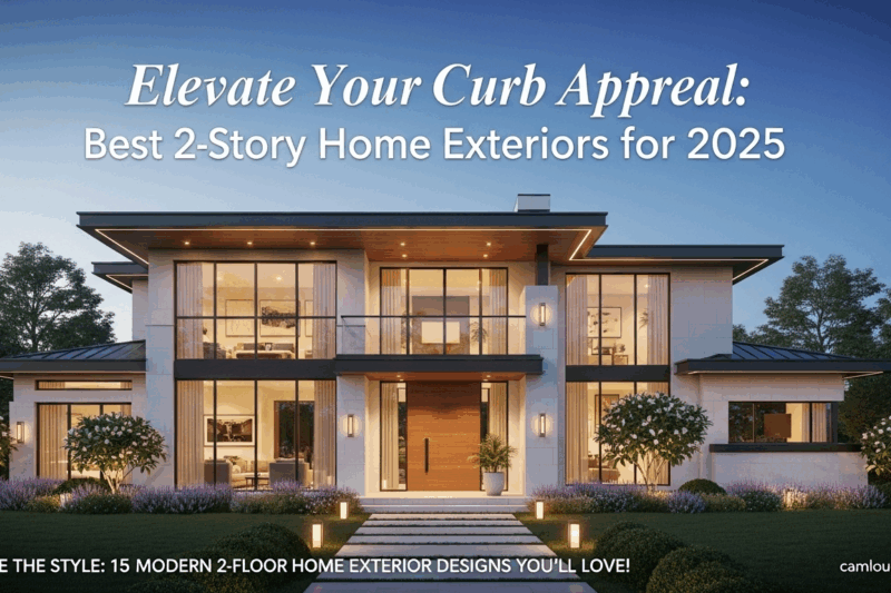 Elevate Your Curb Appeal: Best 2-Story Home Exteriors for 2025