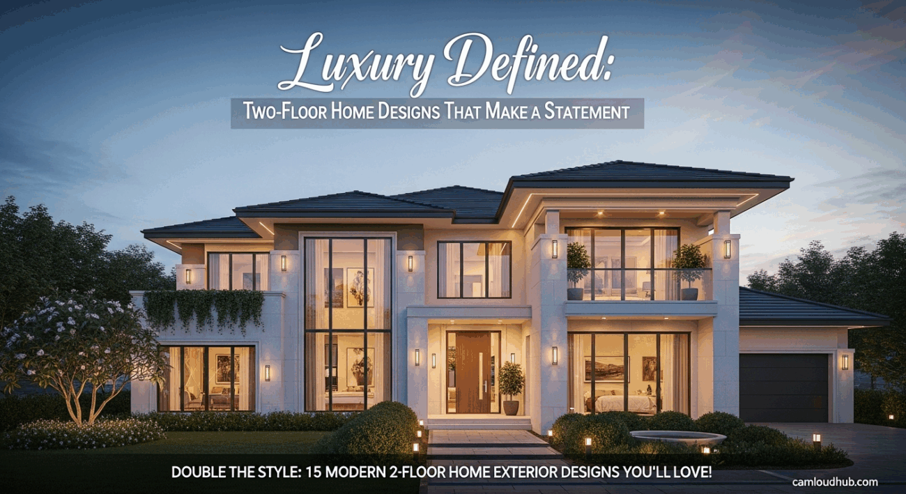 Luxury Defined: Two-Floor Home Designs That Make a Statement