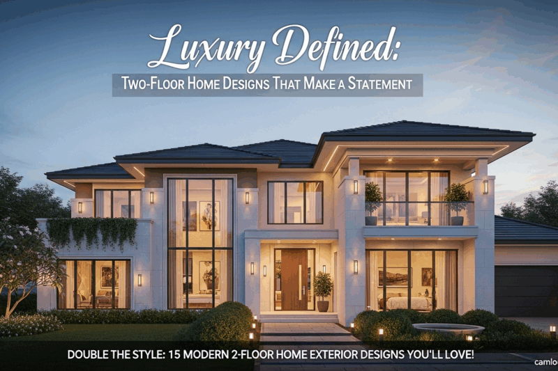 Luxury Defined: Two-Floor Home Designs That Make a Statement