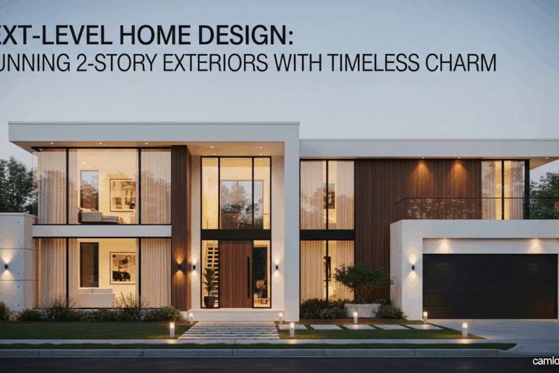 Next-Level Home Design: Stunning 2-Story Exteriors with Timeless Charm