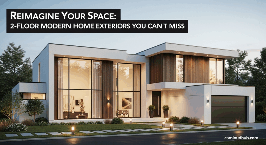 Reimagine Your Space: 2-Floor Modern Home Exteriors You Can’t Miss