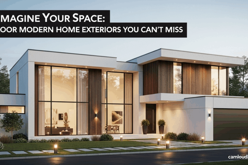 Reimagine Your Space: 2-Floor Modern Home Exteriors You Can’t Miss