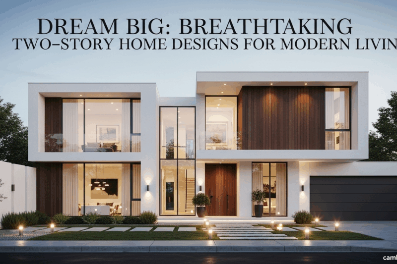Dream Big: Breathtaking Two-Story Home Designs for Modern Living