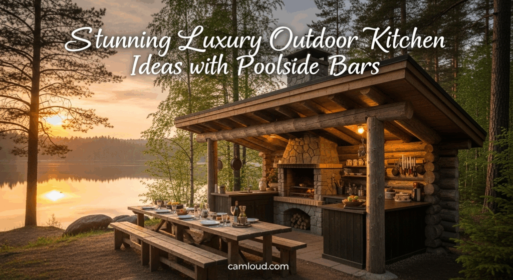 Stunning Luxury Outdoor Kitchen Ideas with Poolside Bars