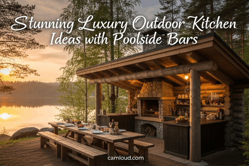 Stunning Luxury Outdoor Kitchen Ideas with Poolside Bars