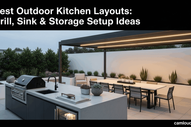 Best Outdoor Kitchen Layouts: Grill, Sink & Storage Setup Ideas
