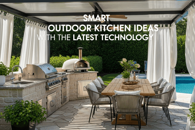 Smart Outdoor Kitchen Ideas with the Latest Technology