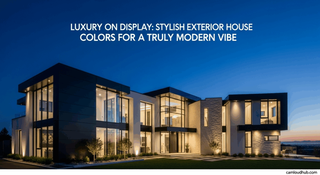 Luxury on Display: Stylish Exterior House Colors for a Truly Modern Vibe