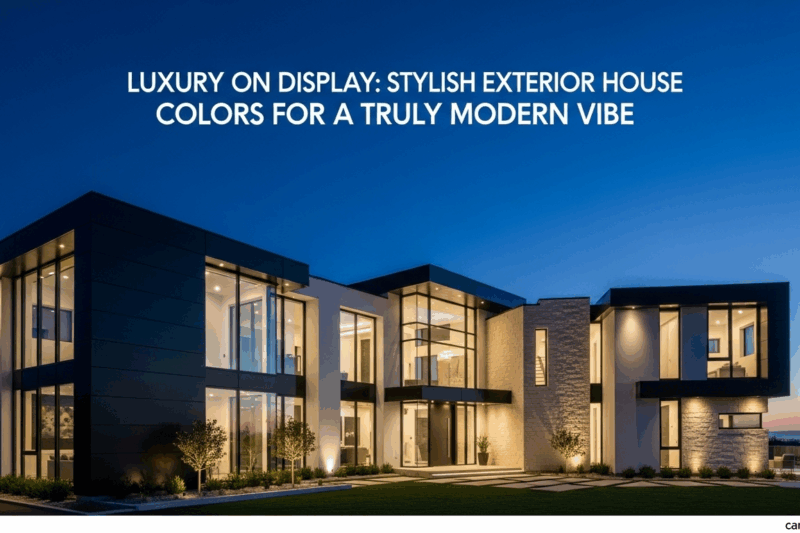 Luxury on Display: Stylish Exterior House Colors for a Truly Modern Vibe