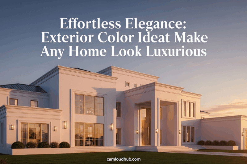 Effortless Elegance: Exterior Color Ideas That Make Any Home Look Luxurious
