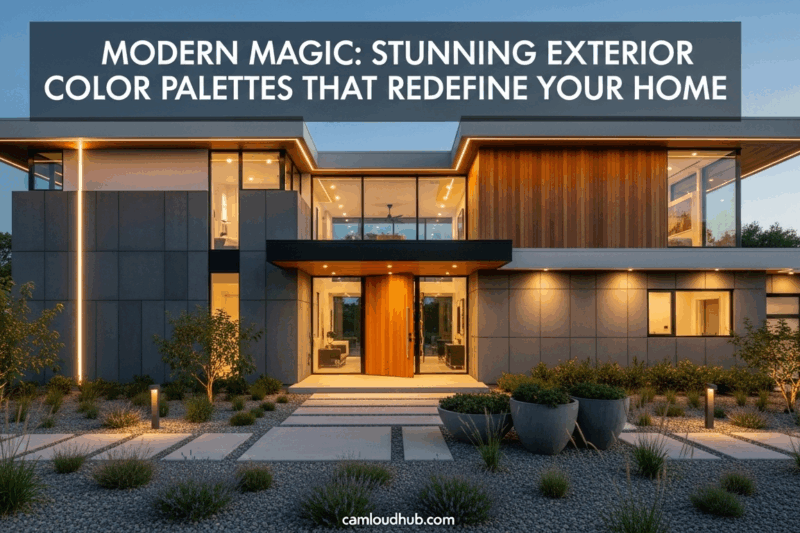 Modern Magic: Stunning Exterior Color Palettes That Redefine Your Home