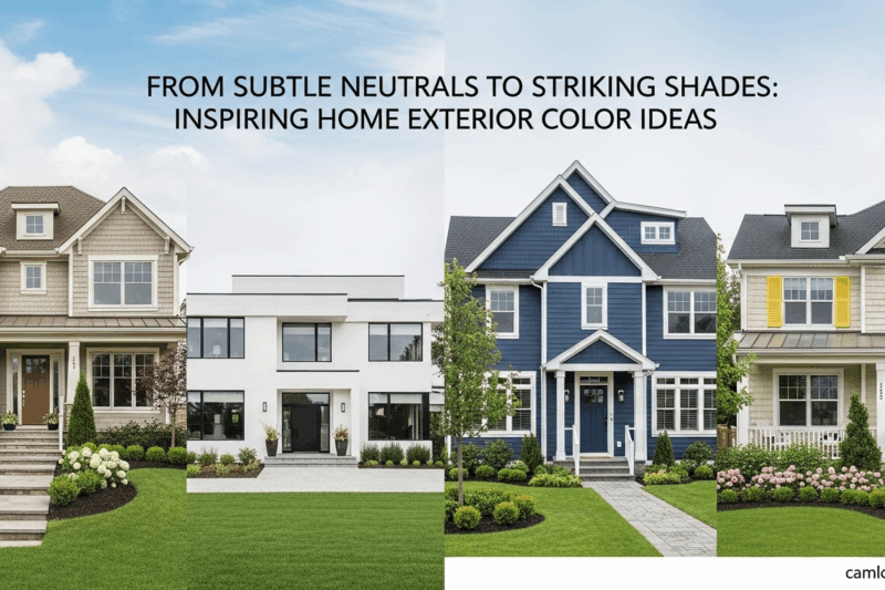 From Subtle Neutrals to Striking Shades: Inspiring Home Exterior Color Ideas