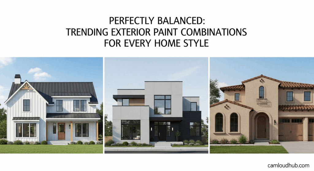 Perfectly Balanced: Trending Exterior Paint Combinations for Every Home Style