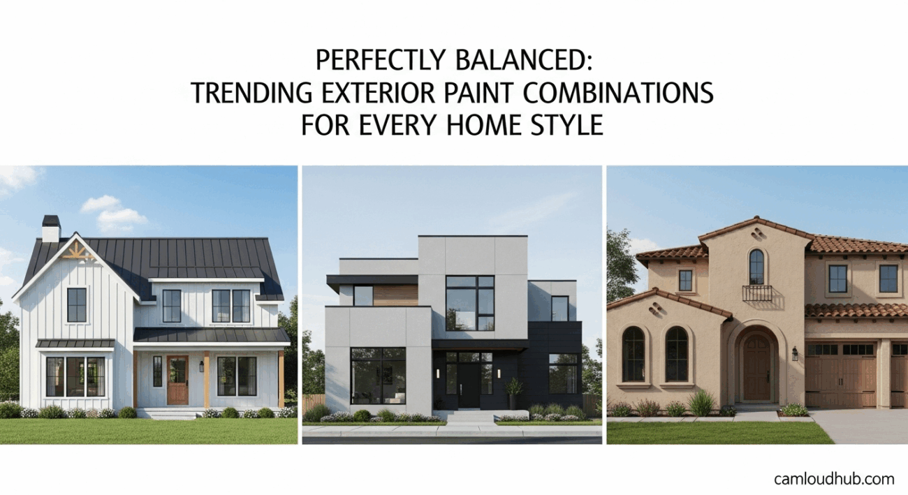 Perfectly Balanced: Trending Exterior Paint Combinations for Every Home Style