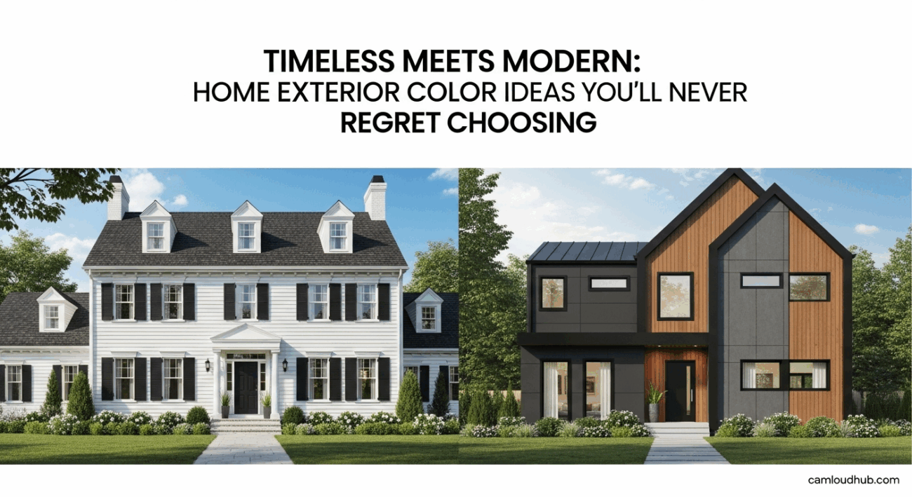Timeless Meets Modern: Home Exterior Color Ideas You’ll Never Regret Choosing