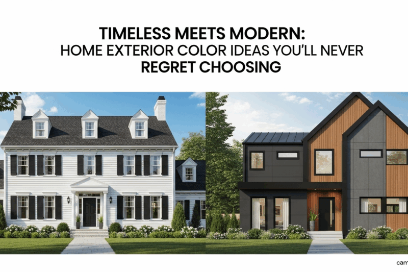 Timeless Meets Modern: Home Exterior Color Ideas You’ll Never Regret Choosing