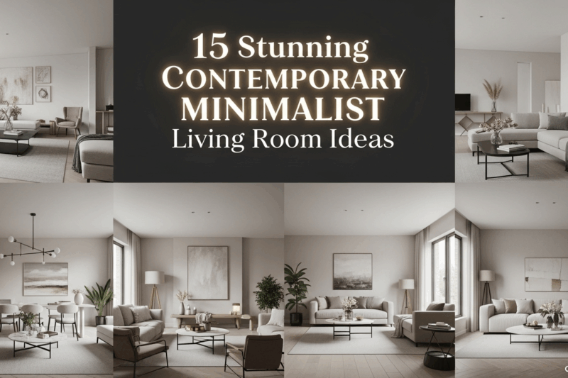 15 Stunning Contemporary Minimalist Living Room Ideas