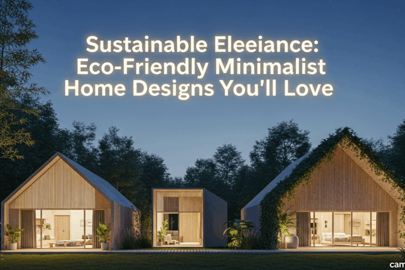 Sustainable Elegance: Eco-Friendly Minimalist Home Designs You’ll Love
