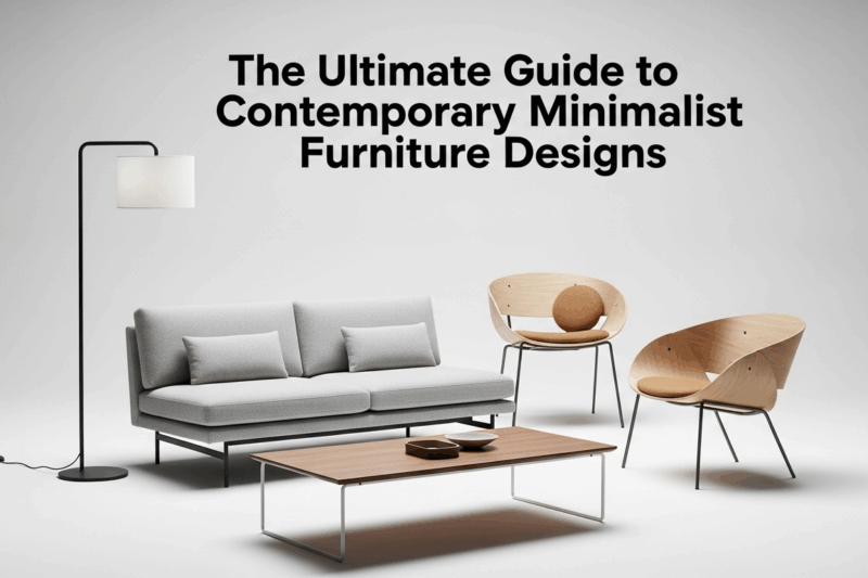 The Ultimate Guide to Contemporary Minimalist Furniture Designs