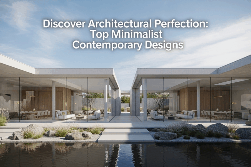 Discover Architectural Perfection: Top Minimalist Contemporary Designs