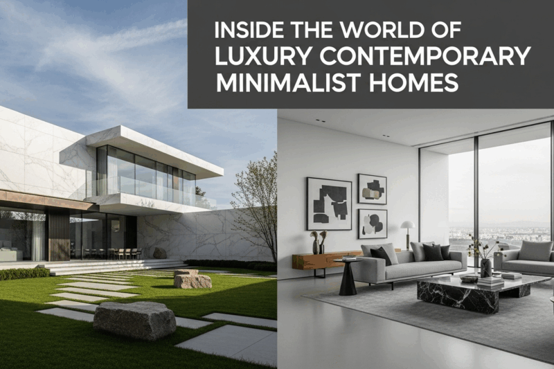 Inside the World of Luxury Contemporary Minimalist Homes