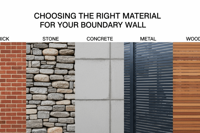 Choosing the Right Material for Your Boundary Wall