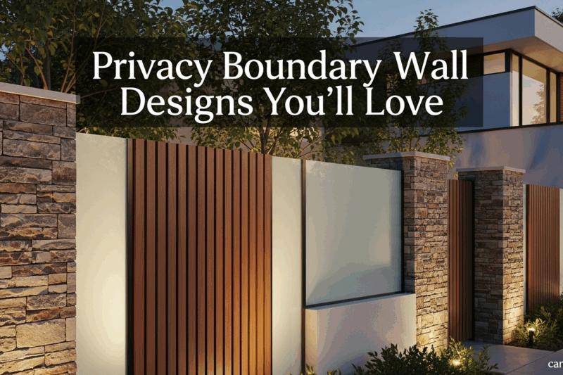 Privacy Boundary Wall Designs You’ll Love