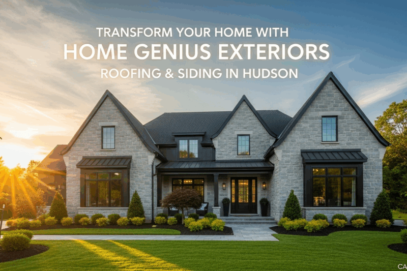 Transform Your Home with Home Genius Exteriors Roofing & Siding in Hudson