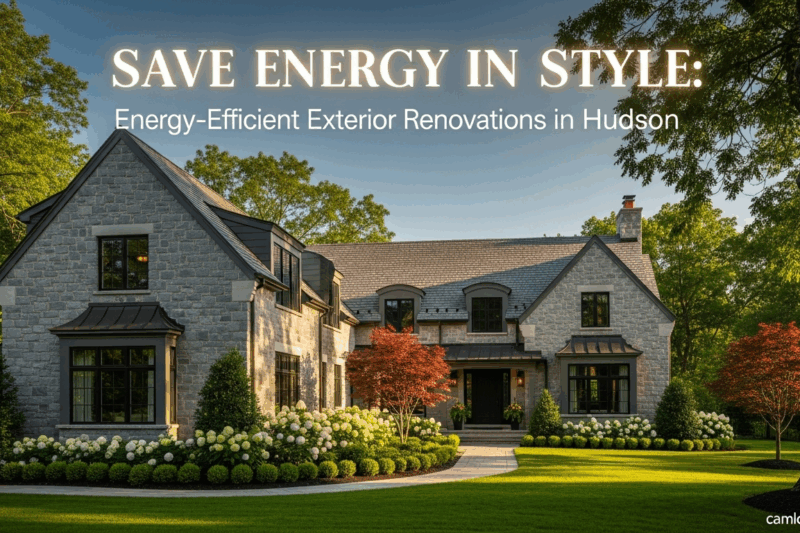 Save Energy in Style: Energy-Efficient Exterior Renovations in Hudson
