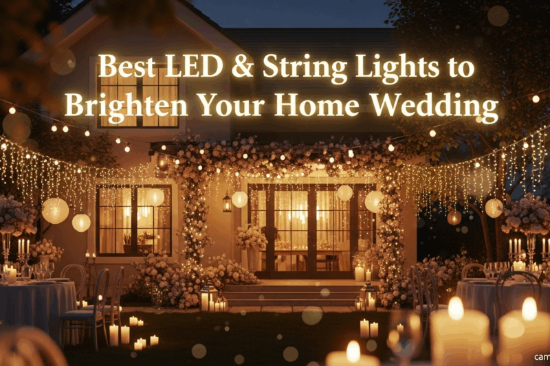 Best LED & String Lights to Brighten Your Home Wedding