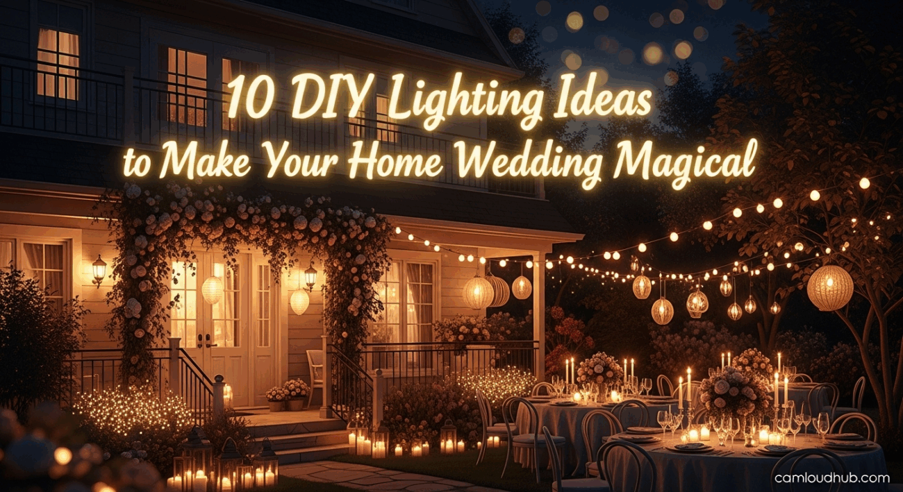 10 DIY Lighting Ideas to Make Your Home Wedding Magical