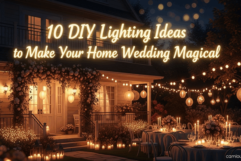 10 DIY Lighting Ideas to Make Your Home Wedding Magical
