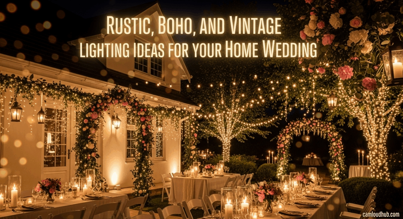 Rustic, Boho, and Vintage Lighting Ideas for Your Home Wedding