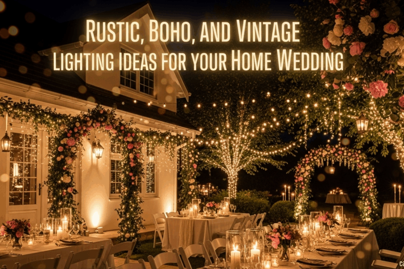 Rustic, Boho, and Vintage Lighting Ideas for Your Home Wedding