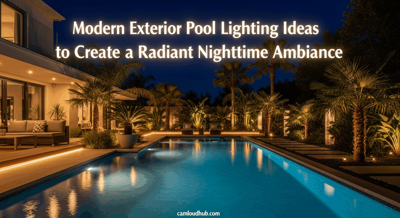 Modern Exterior Pool Lighting Ideas to Create a Radiant Nighttime Ambiance