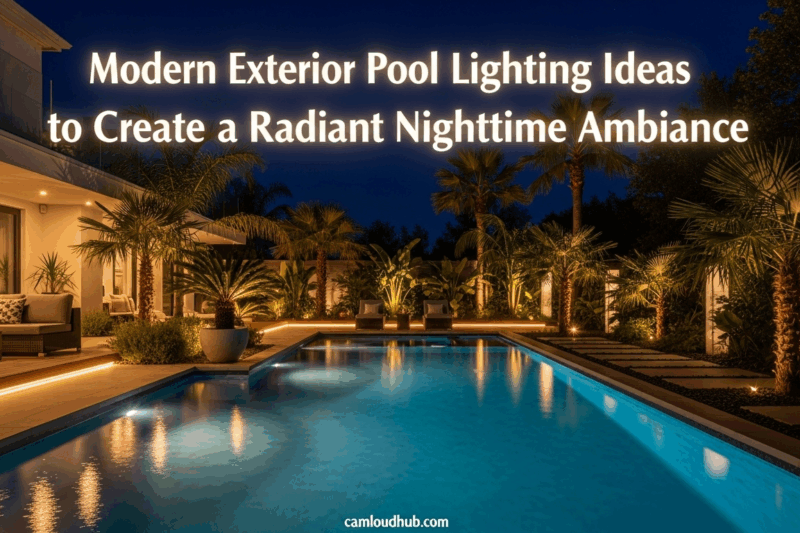 Modern Exterior Pool Lighting Ideas to Create a Radiant Nighttime Ambiance