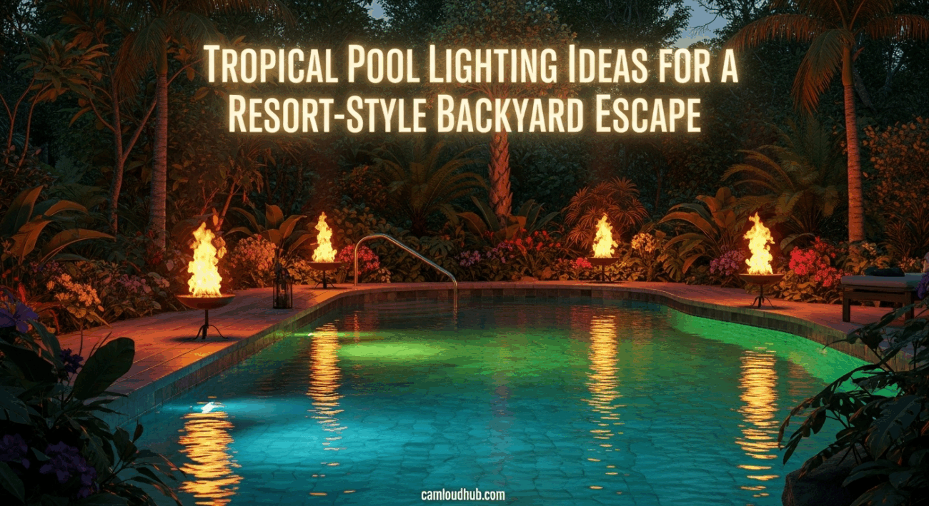 Tropical Pool Lighting Ideas for a Resort-Style Backyard Escape