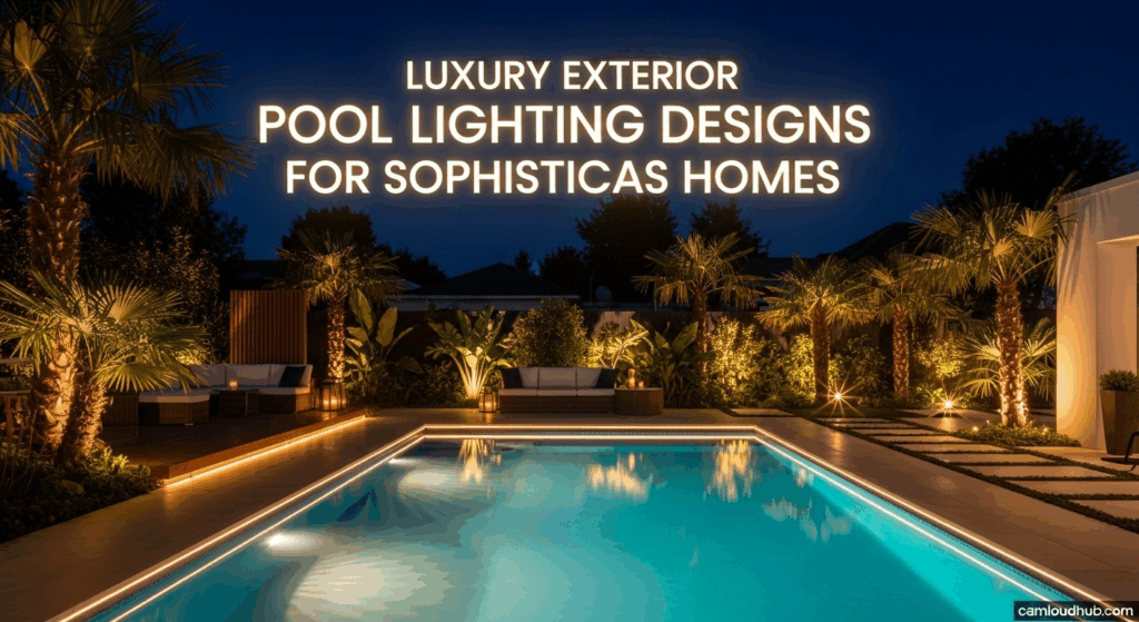 Luxury Exterior Pool Lighting Designs for Sophisticated Homes