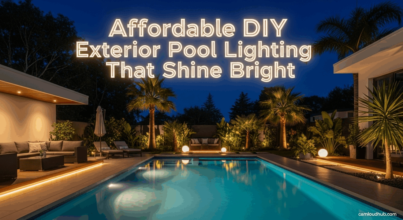 Affordable DIY Exterior Pool Lighting Ideas That Shine Bright