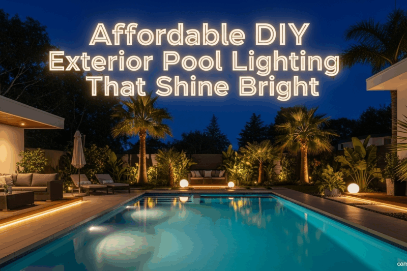 Affordable DIY Exterior Pool Lighting Ideas That Shine Bright