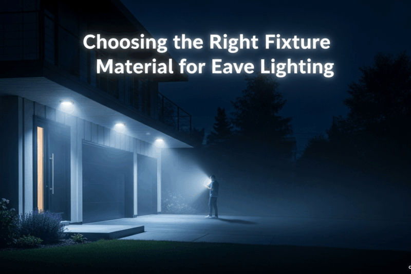 Choosing the Right Fixture Material for Eave Lighting (Rustproof & Weatherproof Options)