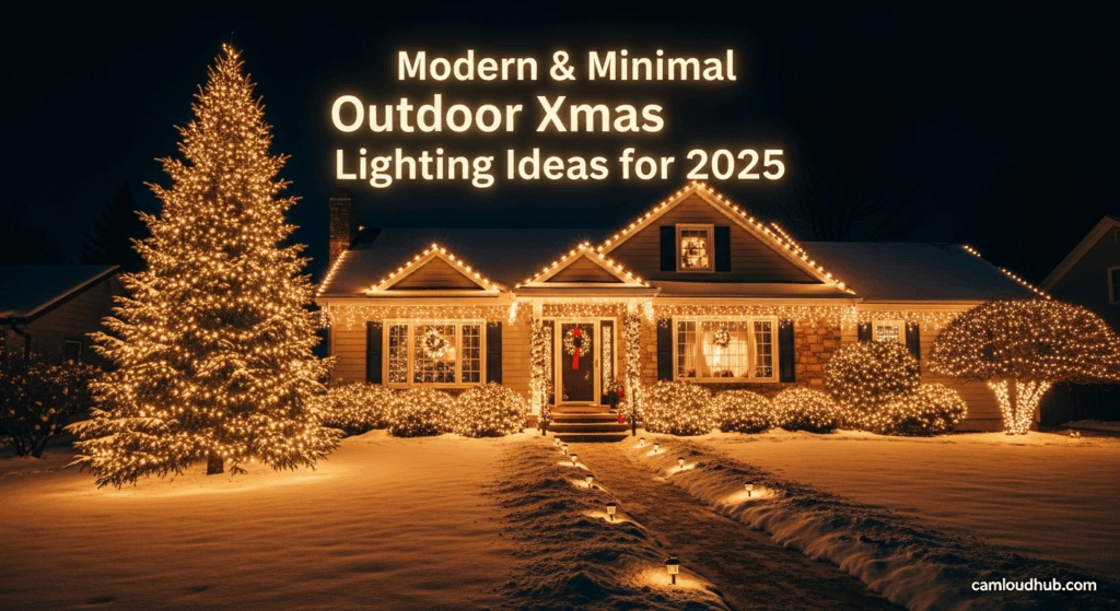 Modern & Minimal Outdoor Xmas Lighting Ideas for 2025