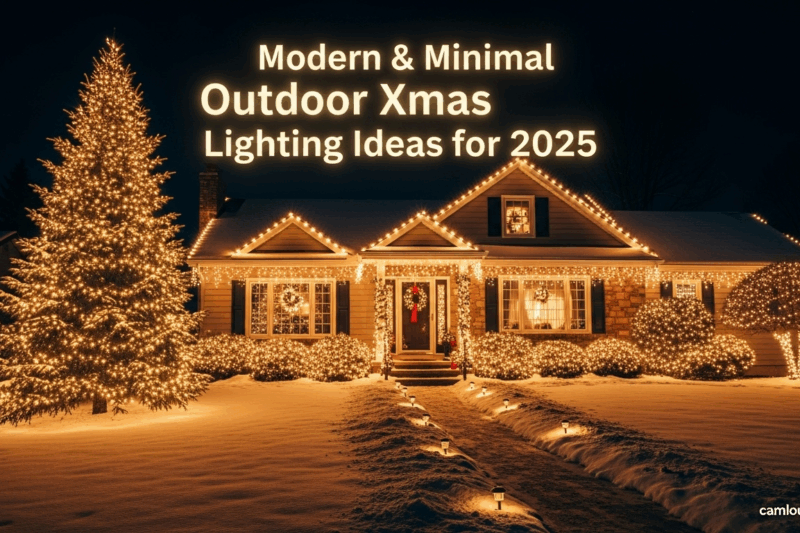 Modern & Minimal Outdoor Xmas Lighting Ideas for 2025